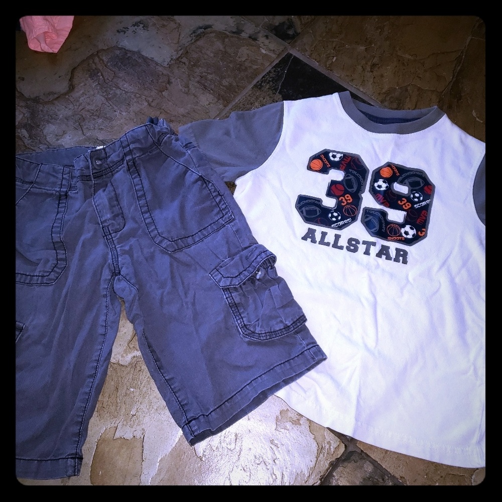 Boys size 6 "All Star" Outfit